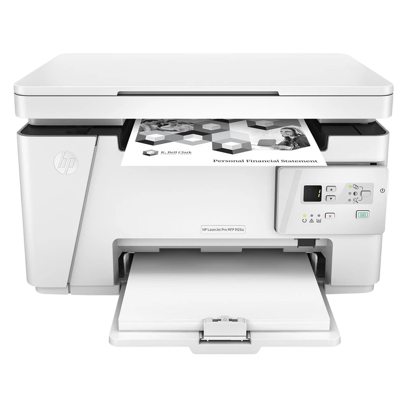 پرینتر اچ پی تک رنگ سه کاره با چاپ لیزری مدل LaserJet Pro MFP M26a